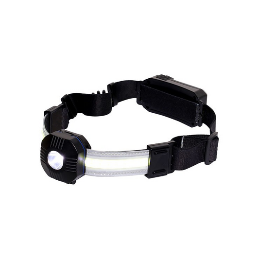 RECHARGABLE 280 LUMEN MULTI-FUNCTION LED HEADBAND TORCH