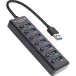 7 Port Powered USB 3.0 Hub With Switching - D2362A