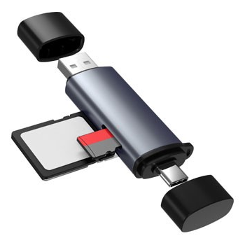 2 IN 1 CARD READER USB-A & USB-C - D0433A