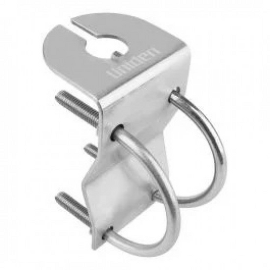 UNIDEN GLOSSY STAINLESS STEEL BULL BAR MOUNT WITH CABLE SLOT - MBU-02