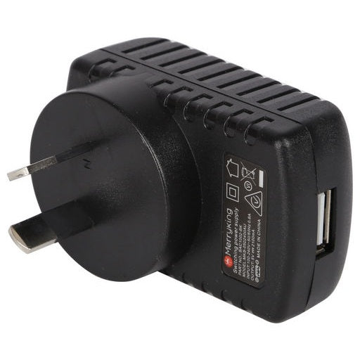 PROLINK USB CHARGER 12W 1X USB-A BLACK - CTC1003-BK