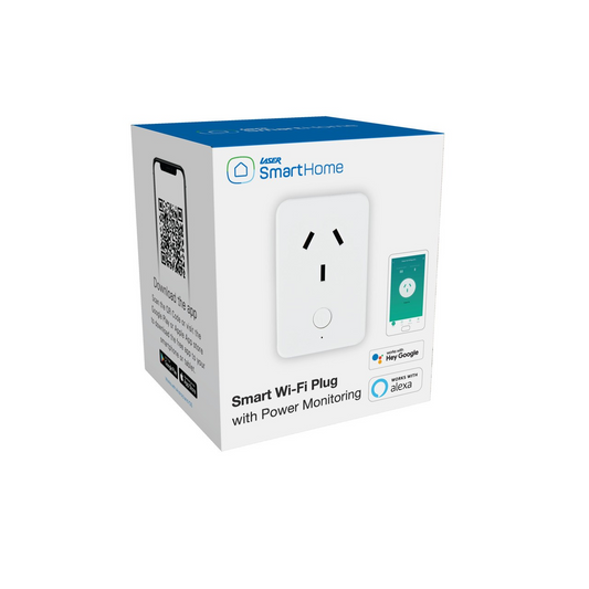 LASER SMART WIFI POWER PLUG/OUTLET W/ DUAL USB CHARGER/AMAZON ALEXA/GOOGLE HOME - SMTPLGUSBL