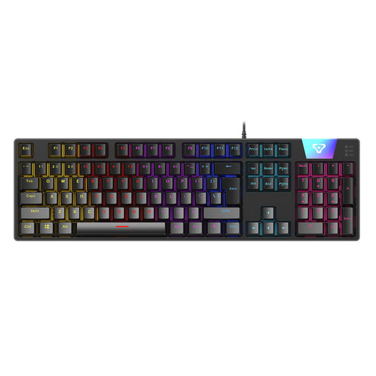 LASER FULL SIZE RGB MECHANICAL GAMING KEYBOARD - KB-MEK101-BK