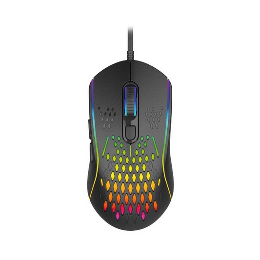 LASER GAMING WIRED RGB M1210 12800 DPI MOUSE BLACK - MSE-M1210-BK