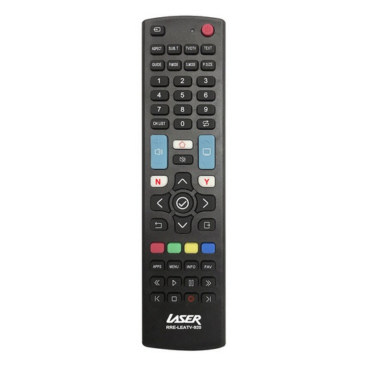 LASER UNIVERSAL REPLACEMENT TV REMOTE CONTROL - RRE-LEATV-920