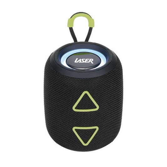 LASER PORTABLE FABRIC BT SPEAKER MINI BLACK - SP-1224BK-467