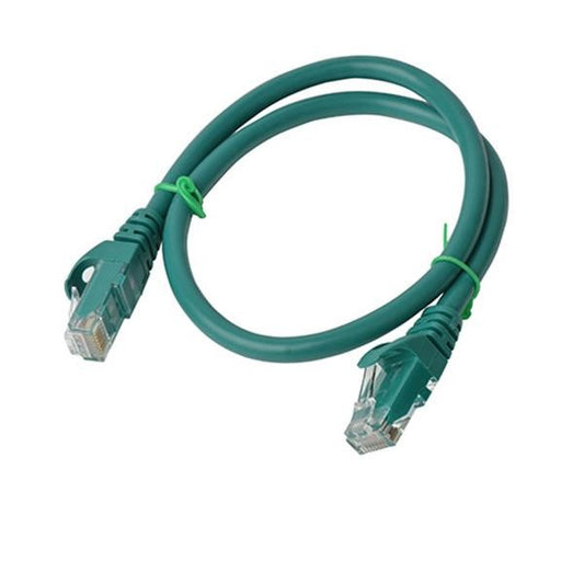8WARE CAT6A UTP ETHERNET CABLE 0.5M SNAGLESS GREEN - CB8W-PL6A-0.5GRN