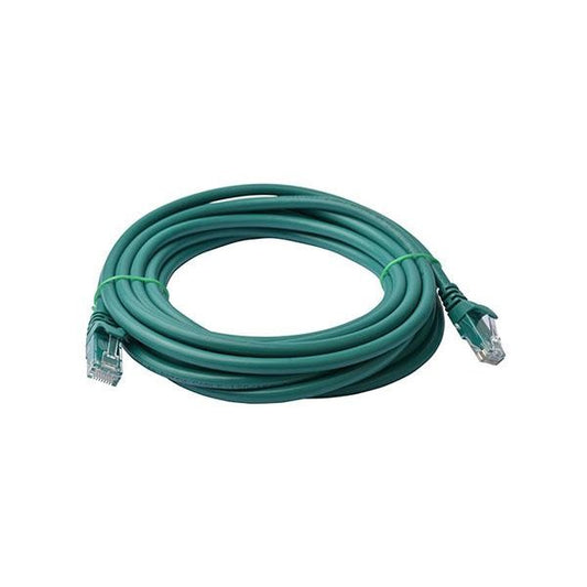 8WARE CAT6A UTP ETHERNET CABLE 10M SNAGLESS GREEN - CB8W-PL6A-10GRN