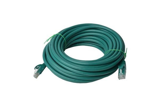 8WARE CAT6A UTP ETHERNET CABLE 30M SNAGLESS GREEN - CB8W-PL6A-30GRN