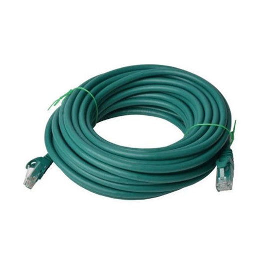 8WARE CAT6A UTP ETHERNET CABLE 15M SNAGLESS GREEN - CB8W-PL6A-15GRN
