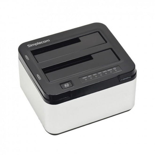 SIMPLECOM SD322 DUAL BAY USB 3.0 ALUMINUM DOCKING STATION FOR 2.5" AND 3.5" SATA HDD BLACK - HXSI-SD322-BLACK