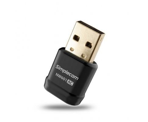 Simplecom Nw601 Ac600 Mini Wifi Dual Band Wireless USB Adapter - HXSI-NW601