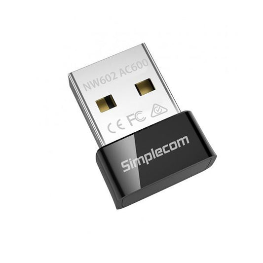 SIMPLECOM NW602 AC600 DUAL BAND NANO USB WIFI WIRELESS ADAPTER - HXSI-NW602