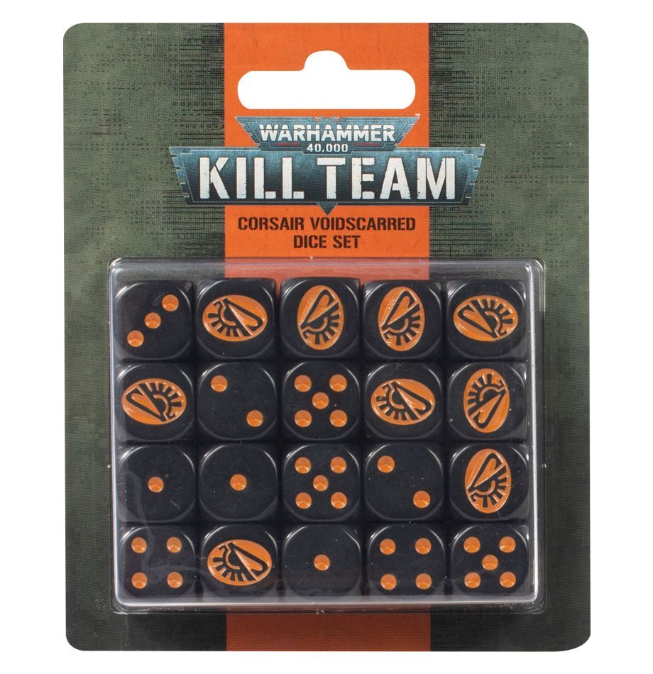 WH KILL TEAM CORSAIR VOIDSCARRED DICE - 102-95