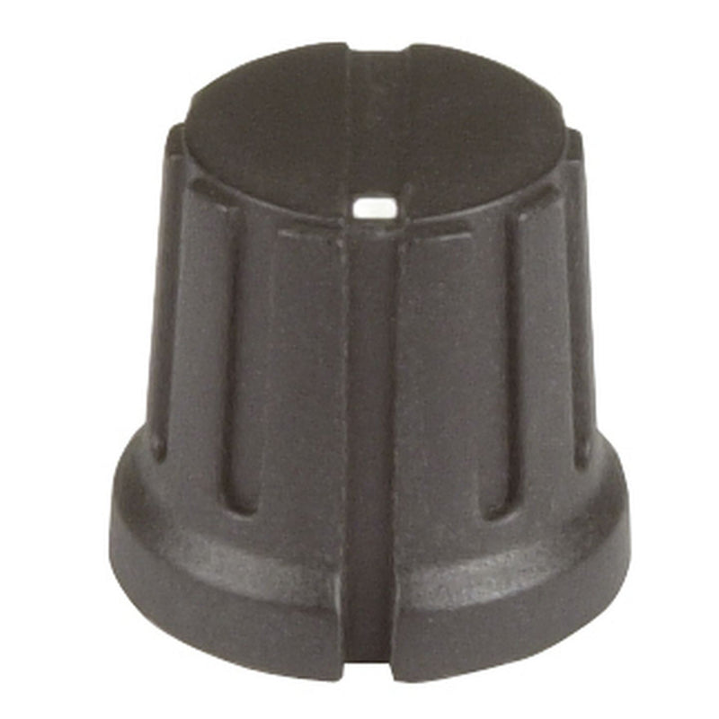 KNOB MET SPLINE FLUTED BLK - HK7770