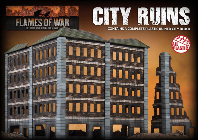 BATTLEFIELD IN A BOX RUINED CITY BUILDING (PLASTIC) - GF9BB300