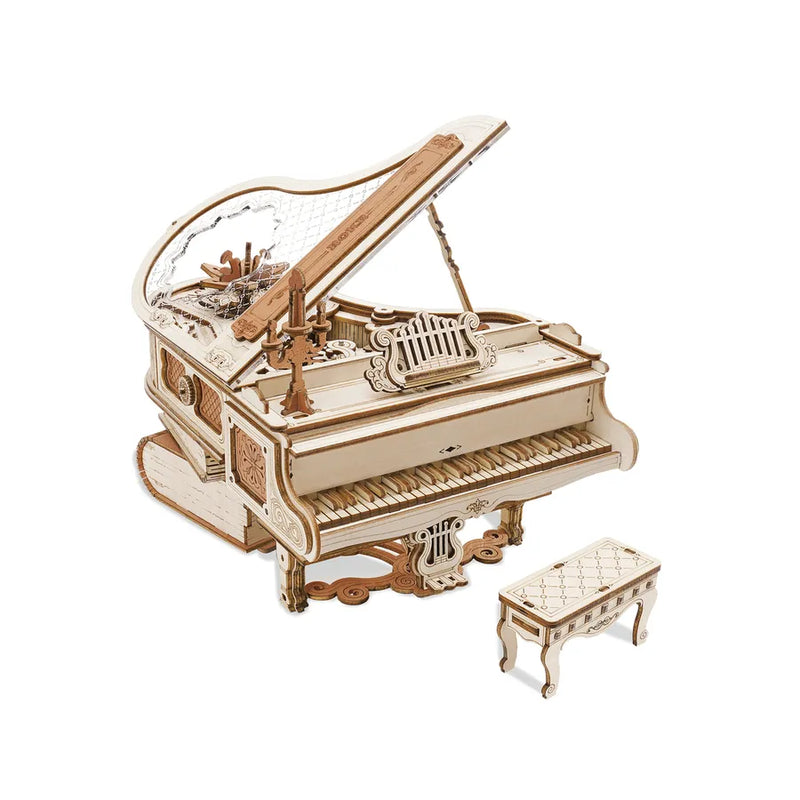 KIT CONS WOOD MAGIC PIANO MUSIC BOX KJ9048