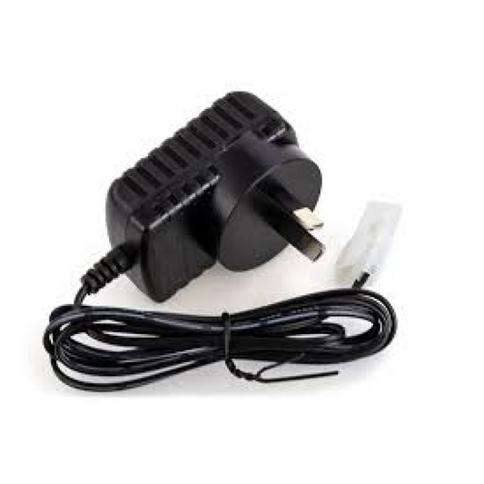 VRX RACING 9V CHARGER TAMIYA  NI-MH BATTERY CHARGER FOR TAMIYA PLUG BATTERY INPUT: 110V-240V OUTPUT: 9V/0.5A (500MAH) 