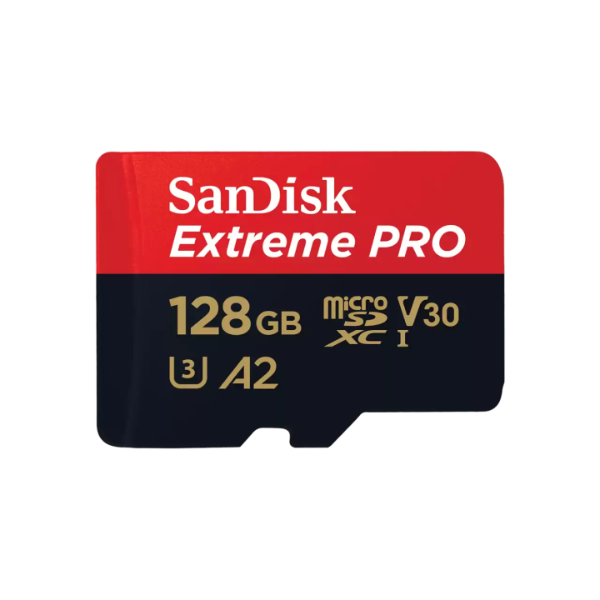 SanDisk Extreme Pro MicroSD Card with Adapter 128GB