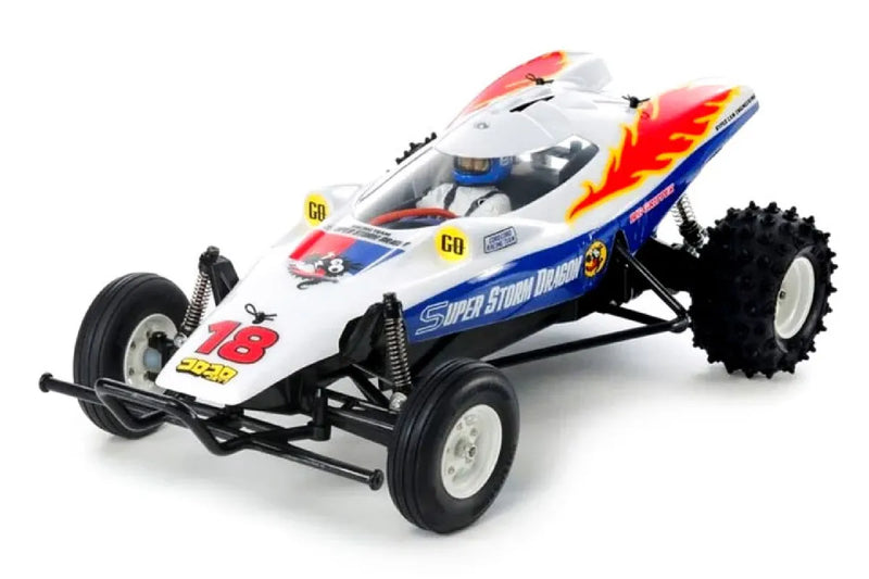 Tamiya 1:10 RC Super Storm Dragon Wei, Blau 1:10 RC Modellauto Elektro Straenmodell - T47438