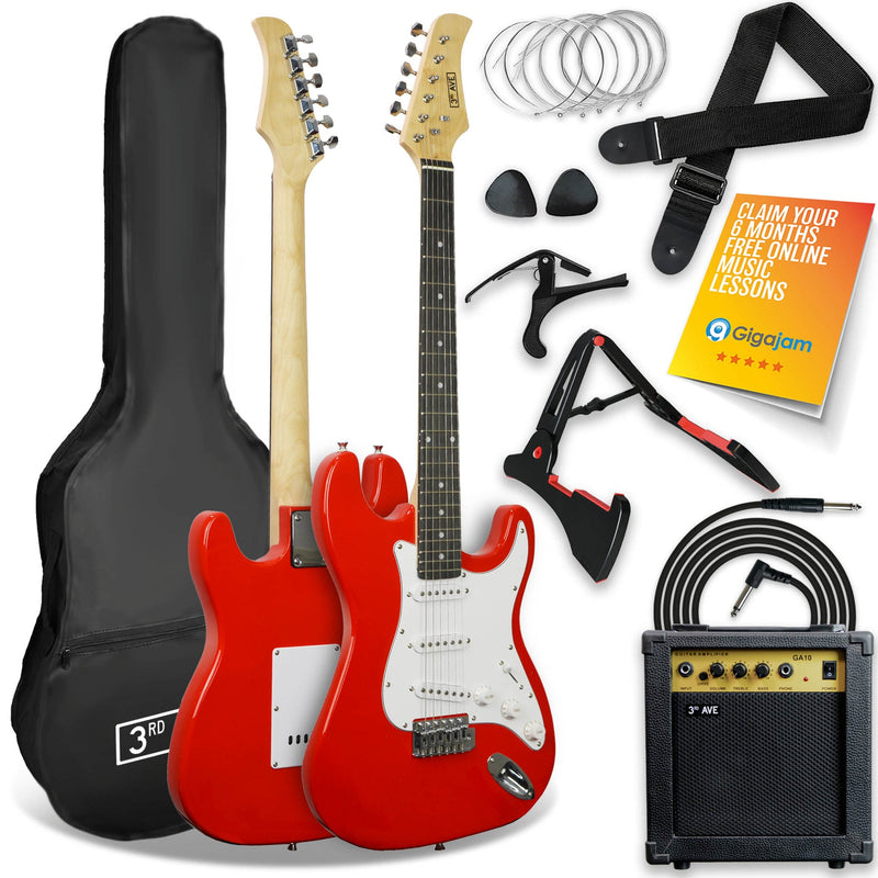 3rd Avenue Rocket Series Electric Guitar PACK - RED - 5669