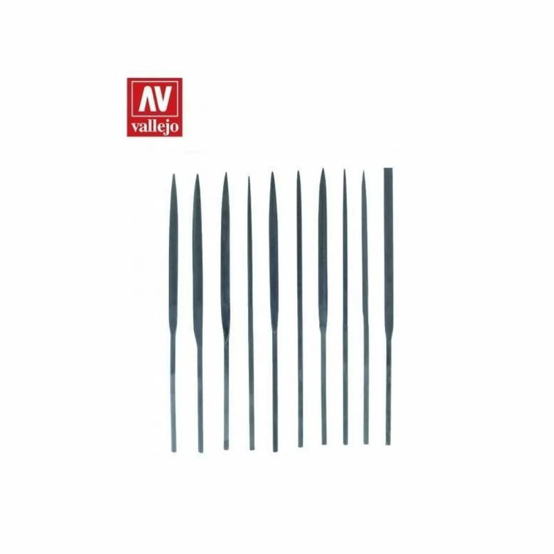 Acrylicos Vallejo VJP03001 Needle File Set - Pack of 10 - AVT03001