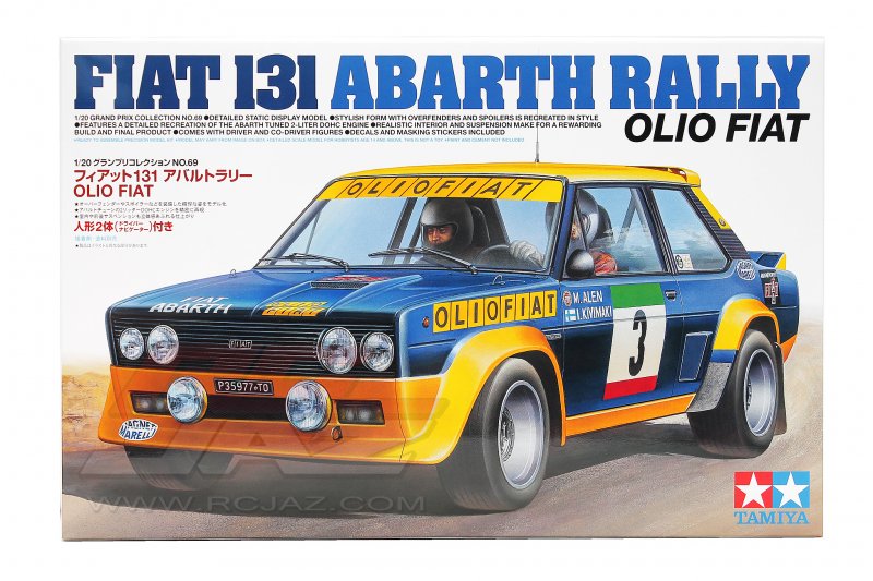 Tamiya 300020069 Fiat 131 Abarth Rally Olio Automodell Bausatz 1:20 - T20069