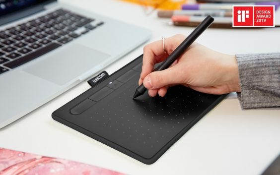 Wacom Intuos Small Ctl-4100wl/k0-c Bluetooth Black - 4115325