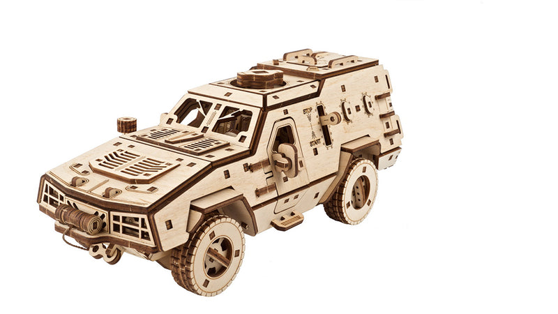 UGEARS | Dozor-B Combat Vehicle | Mechanical Wooden Model - 70190