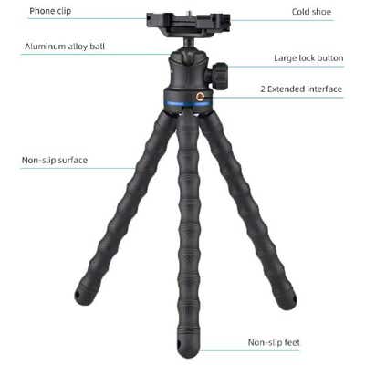 GIZOMOS FLEXIBLE TRIPOD - GP-13ST