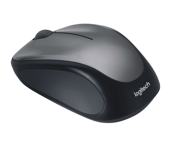 M235 Wireless Mouse Grey Contoured Design