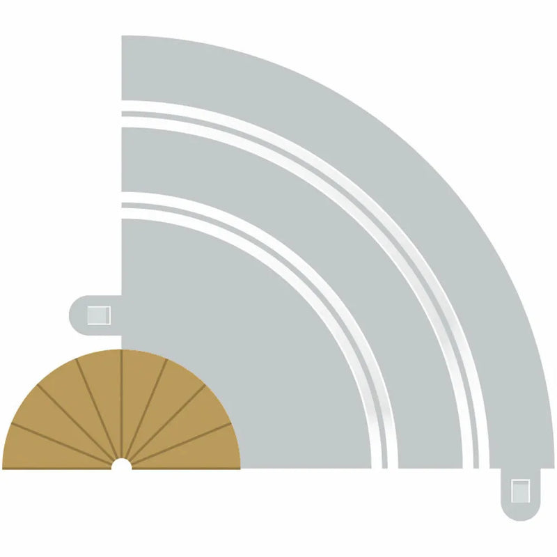 Radius 1 Curve Inner Borders 180 X 2 - C8279