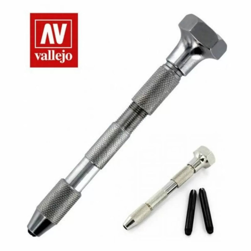 VALLEJO HOBBY TOOLS - PIN VICE - DOUBLE ENDED, SWIVEL TOP - AVT09001