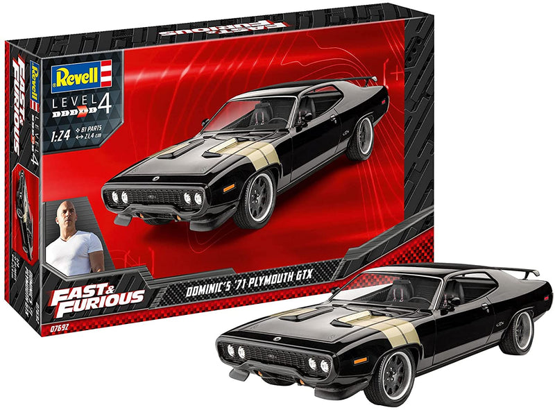Revell 07692 Dominic's 1971 Plymouth GTX (Fast & Furious) 1:24 Scale Model Kit