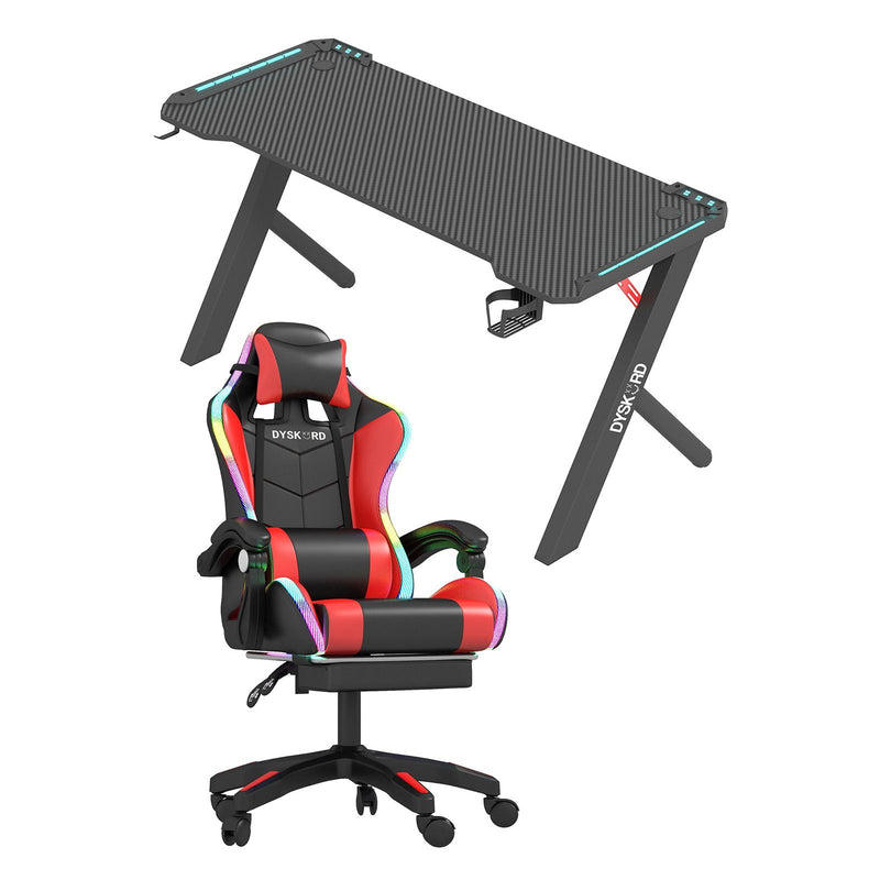 Dyskord Gaming Chair And Dyskord Desk Gaming Package Set