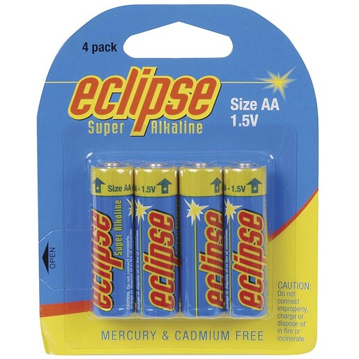 AA Alkaline - Eclipse Batteries - Pk. 4