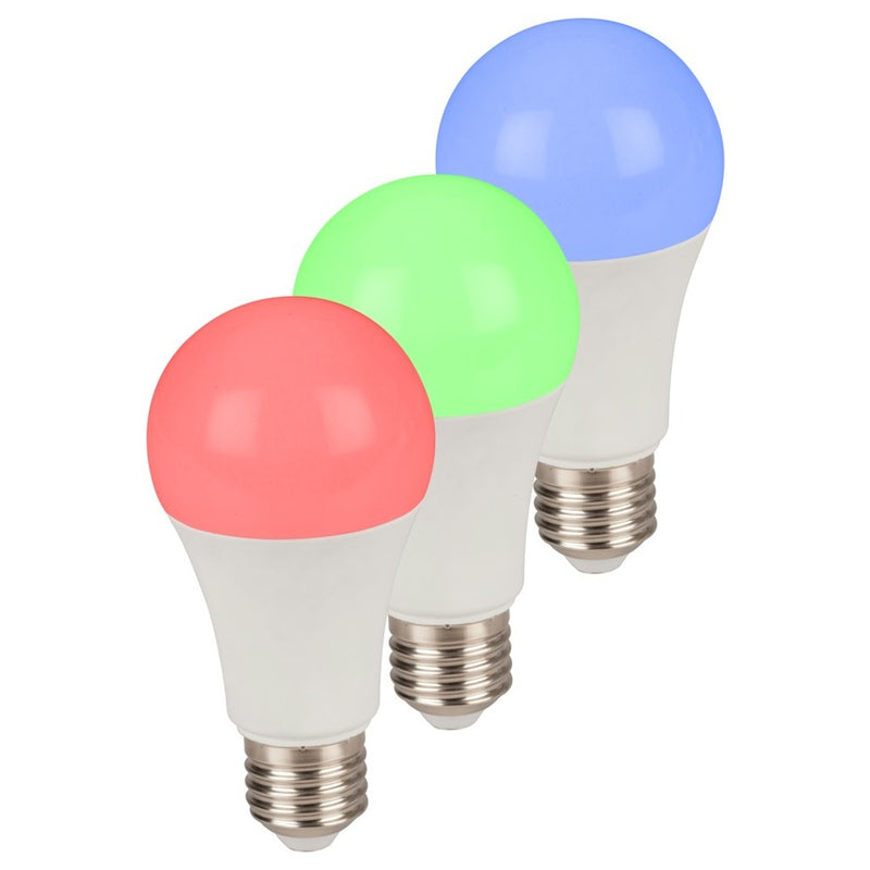 Smart Wi-Fi LED RGB Bulb with Edison Screw Fitting 3 Pack