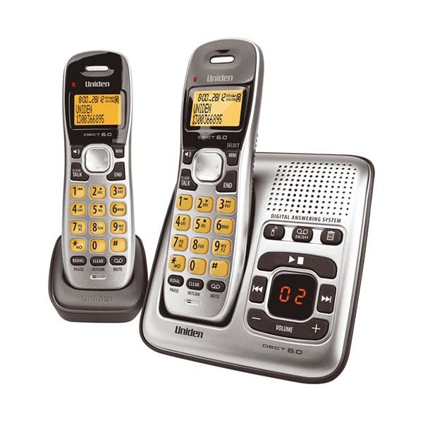 UNIDEN DECT Digital Phone System With Answering Machine & 2 Handsets