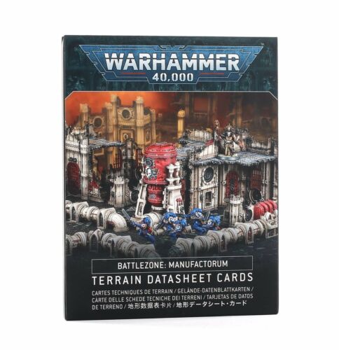 Warhammer 40K - Battlezone Manufactorum - Terrain Datasheet Cards